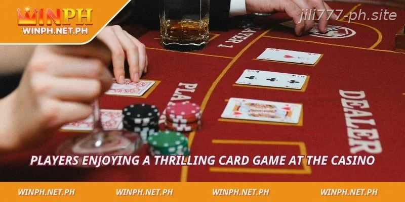 Players enjoying a thrilling card game at the casino