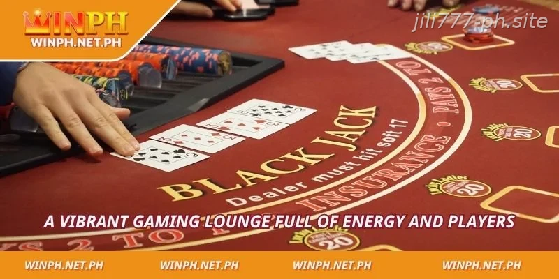 A vibrant gaming lounge full of energy and players