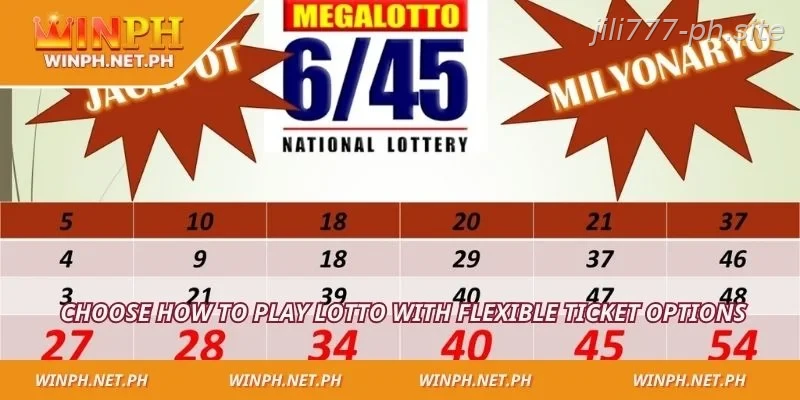 Choose how to play lotto with flexible ticket options